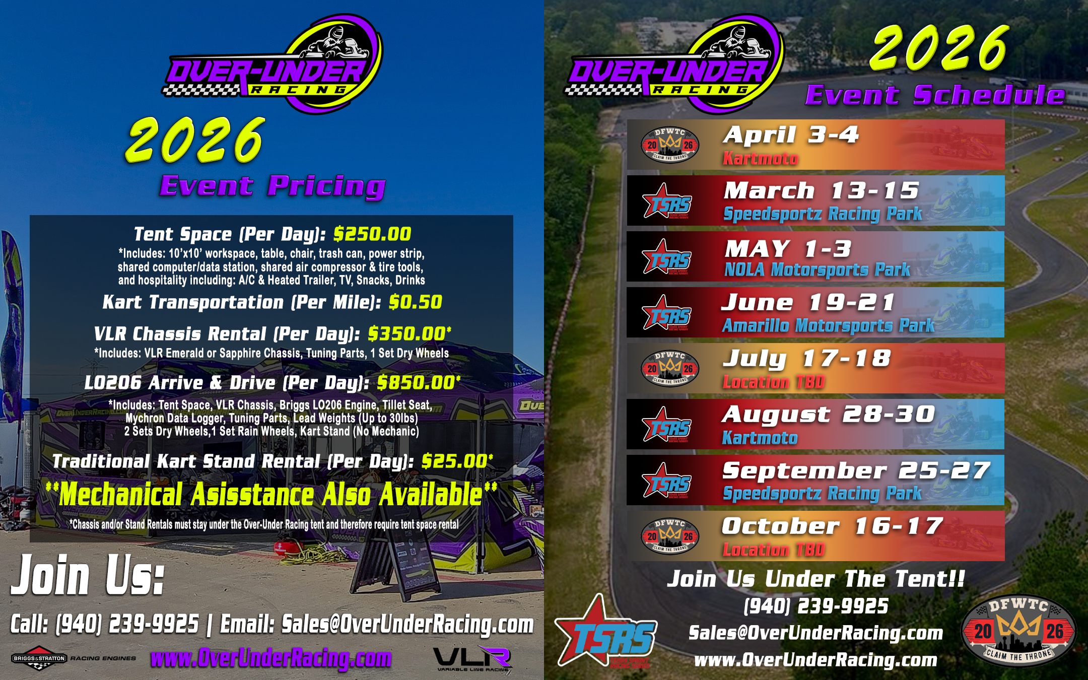 Event Schedule & Pricing V2